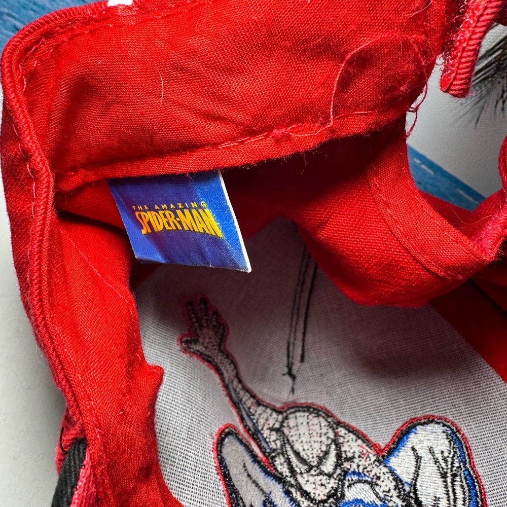 Spiderman Black and Red Adjustable Cap Unisex Kids Youth Hat EUC Strapback - Picture 8 of 10